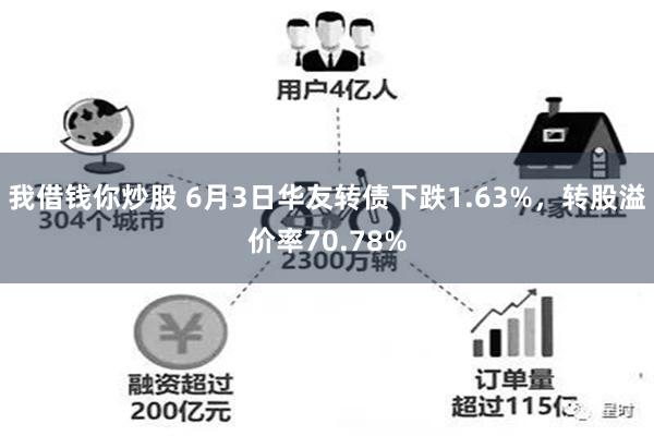 我借钱你炒股 6月3日华友转债下跌1.63%，转股溢价率70.78%